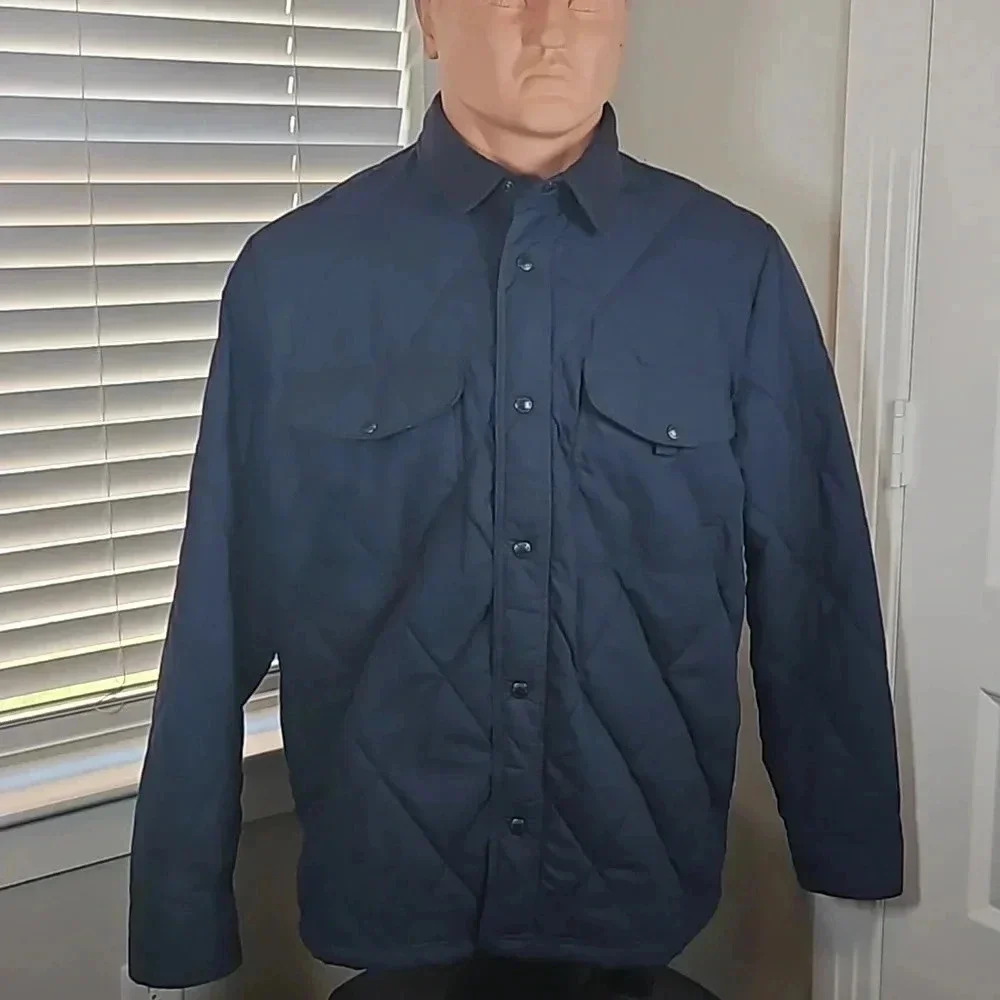 Filson Hyder Quilted Jac Shirt Faded Navy 3XL